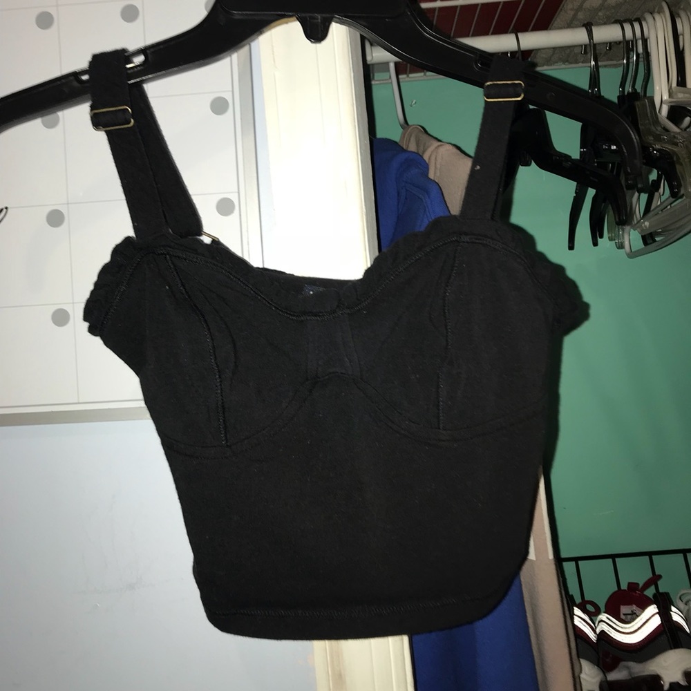 Black Crop top
